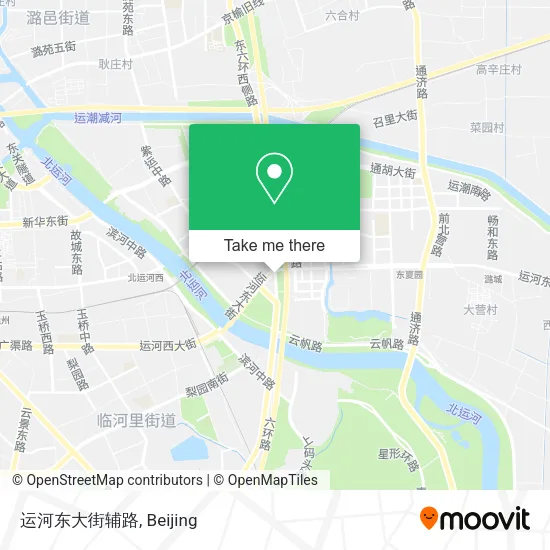 运河东大街辅路 map