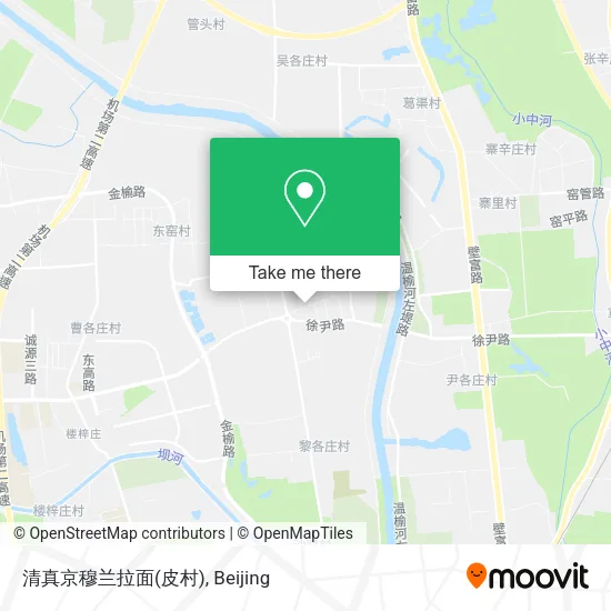 清真京穆兰拉面(皮村) map
