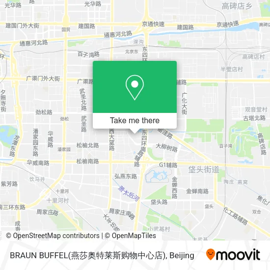 BRAUN BUFFEL(燕莎奥特莱斯购物中心店) map