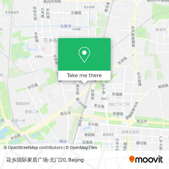 花乡国际家居广场-北门20 map