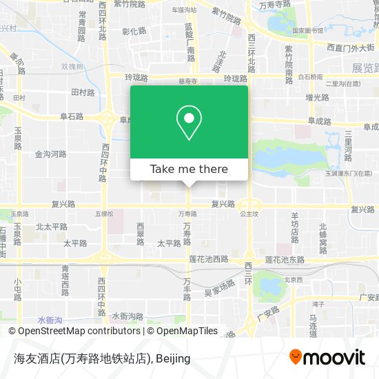 海友酒店(万寿路地铁站店) map