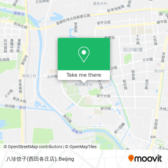 八珍饺子(西田各庄店) map