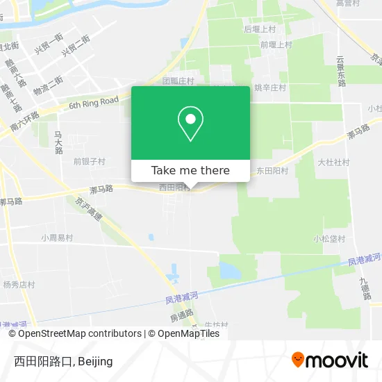 西田阳路口 map