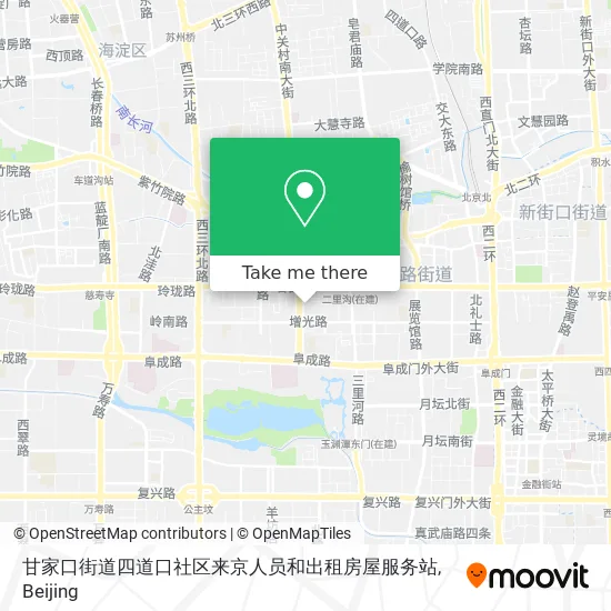 甘家口街道四道口社区来京人员和出租房屋服务站 map
