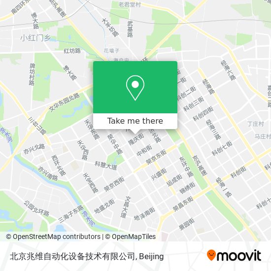北京兆维自动化设备技术有限公司 map
