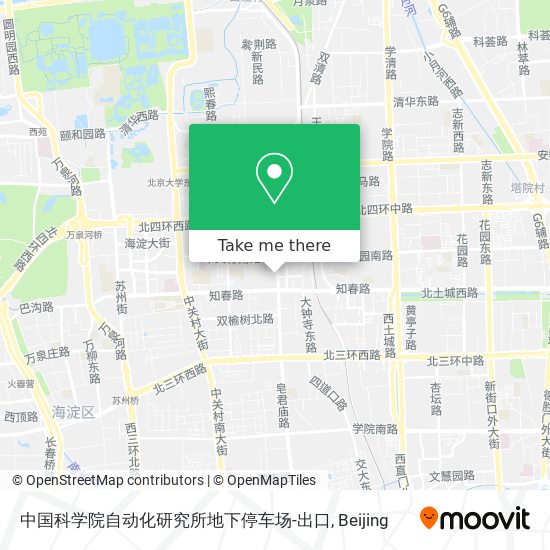 中国科学院自动化研究所地下停车场-出口 map