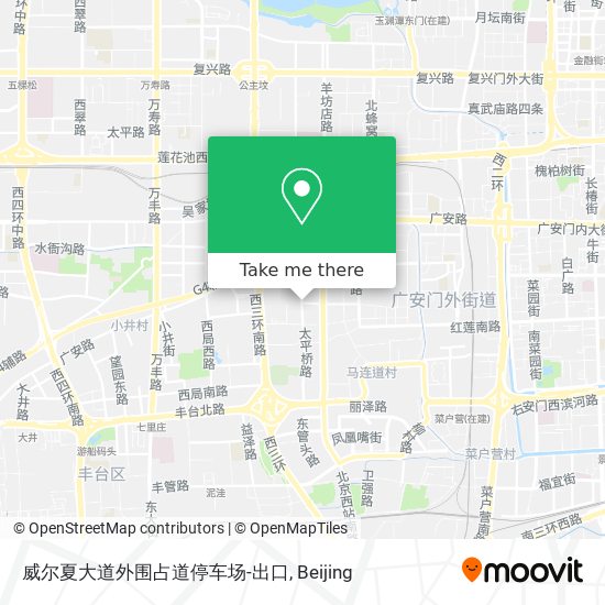 威尔夏大道外围占道停车场-出口 map