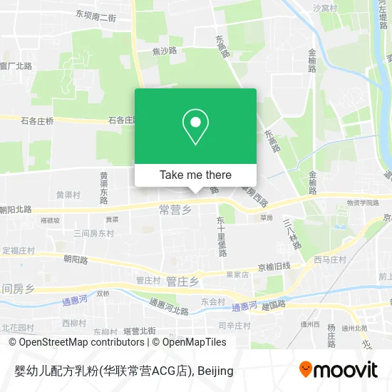 婴幼儿配方乳粉(华联常营ACG店) map
