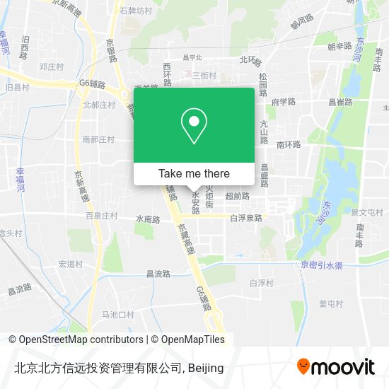 北京北方信远投资管理有限公司 map