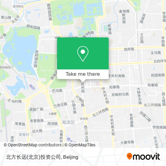北方长远(北京)投资公司 map