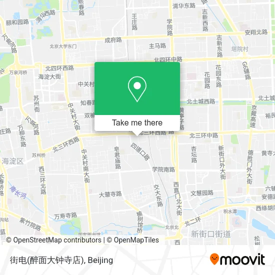 街电(醉面大钟寺店) map