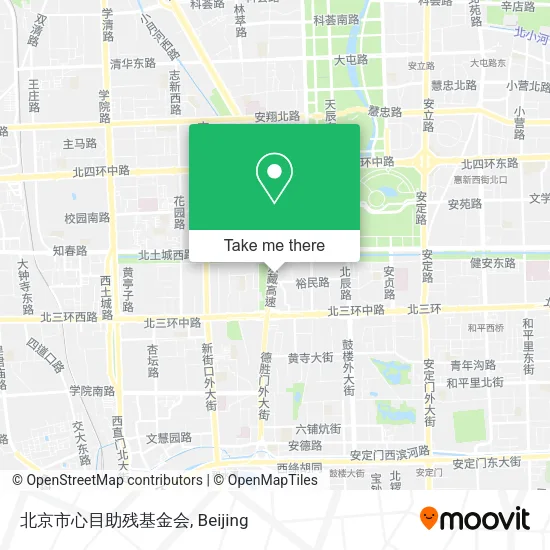 北京市心目助残基金会 map