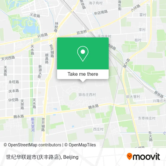 世纪华联超市(庆丰路店) map