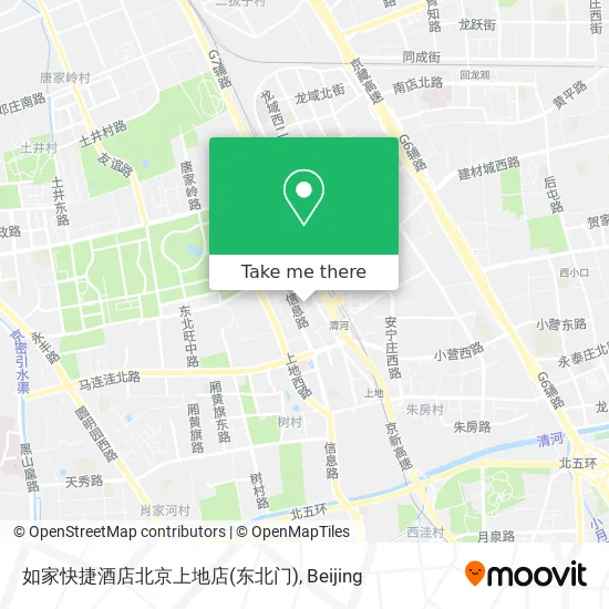 如家快捷酒店北京上地店(东北门) map