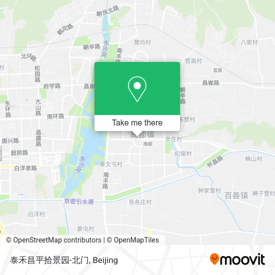 泰禾昌平拾景园-北门 map