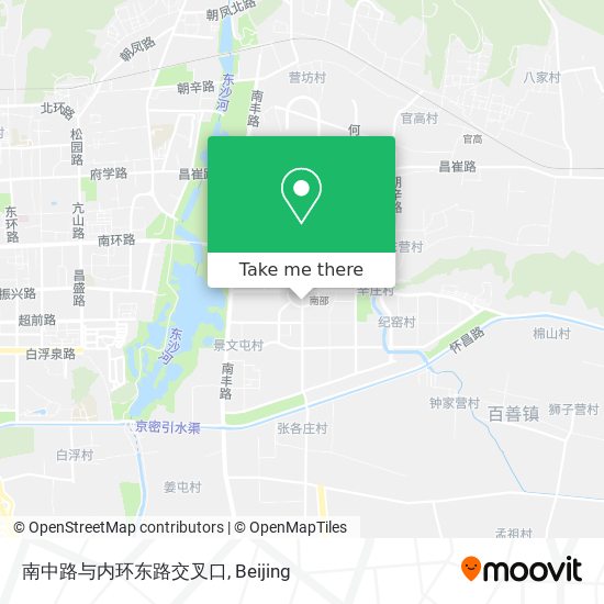 南中路与内环东路交叉口 map