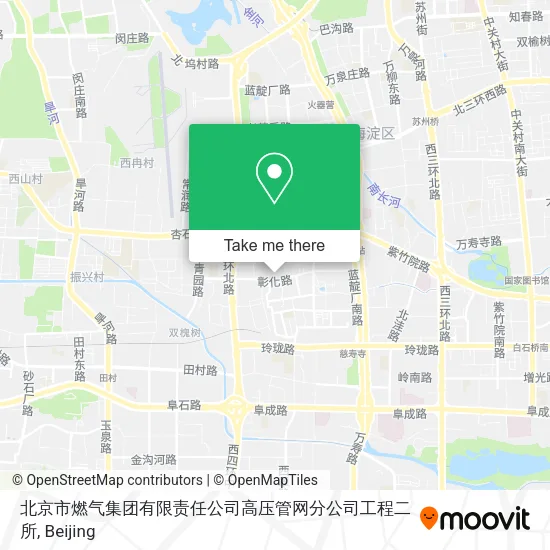 北京市燃气集团有限责任公司高压管网分公司工程二所 map