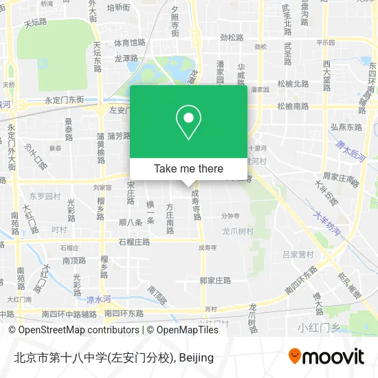 北京市第十八中学(左安门分校) map