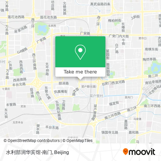 水利部润华宾馆-南门 map