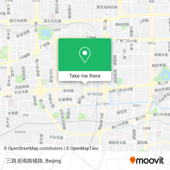 三路居南路辅路 map