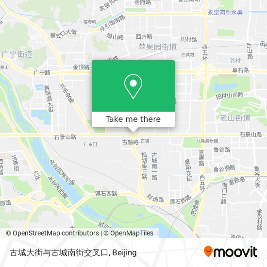 古城大街与古城南街交叉口 map