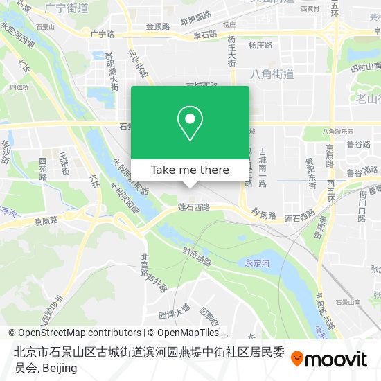 北京市石景山区古城街道滨河园燕堤中街社区居民委员会 map