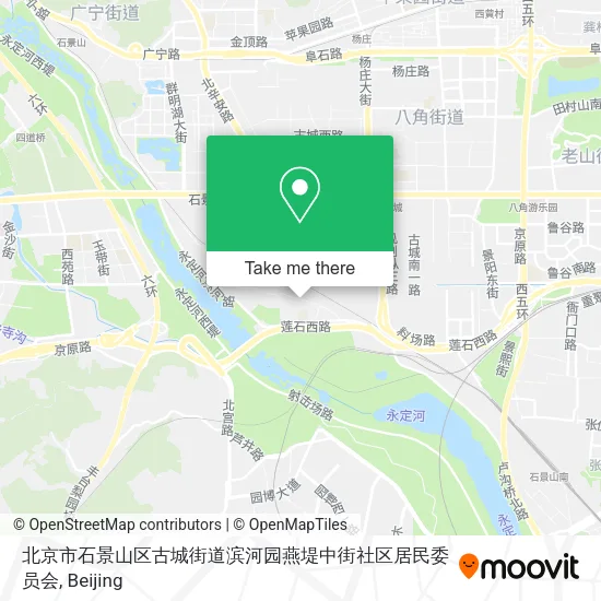 北京市石景山区古城街道滨河园燕堤中街社区居民委员会 map