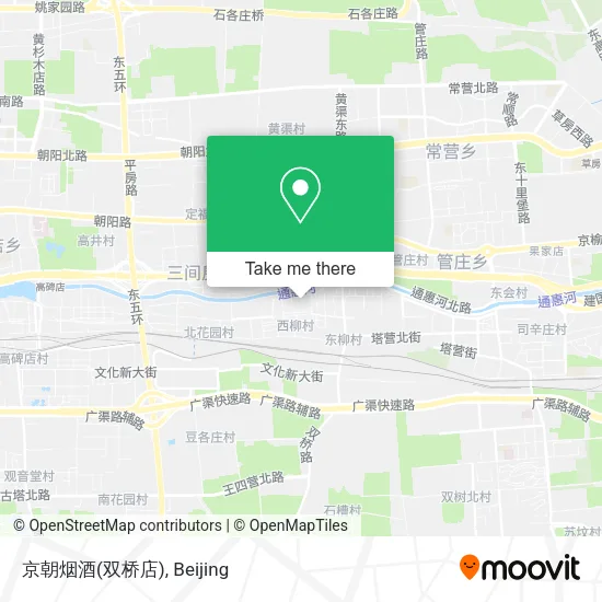京朝烟酒(双桥店) map