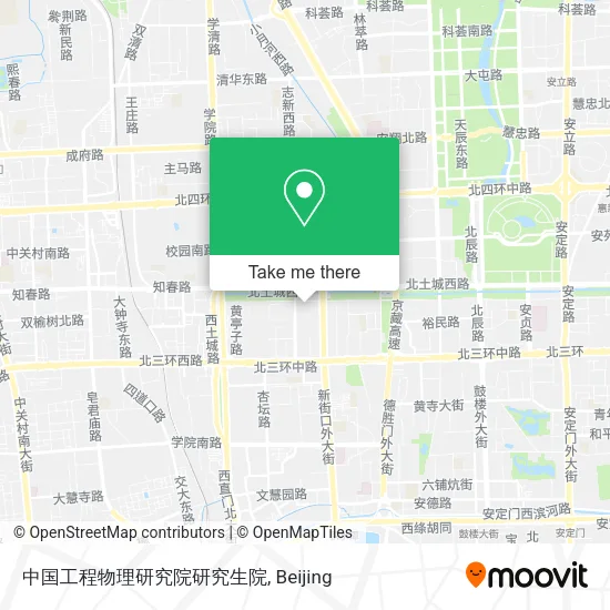 中国工程物理研究院研究生院 map
