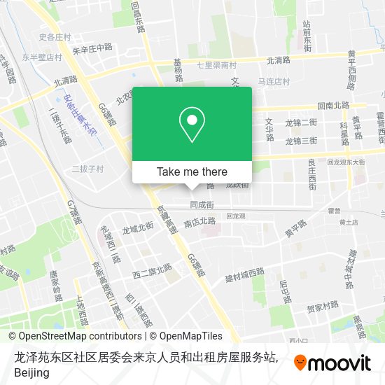 龙泽苑东区社区居委会来京人员和出租房屋服务站 map