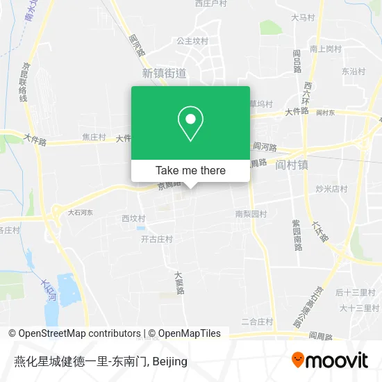 燕化星城健德一里-东南门 map