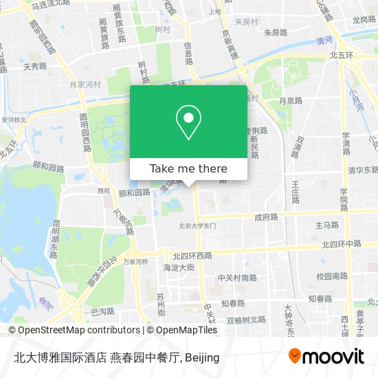 北大博雅国际酒店 燕春园中餐厅 map
