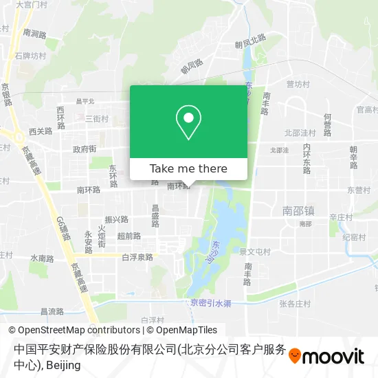 中国平安财产保险股份有限公司(北京分公司客户服务中心) map