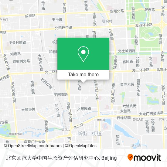 北京师范大学中国生态资产评估研究中心 map