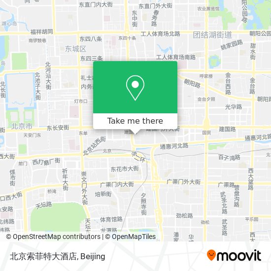 北京索菲特大酒店 map