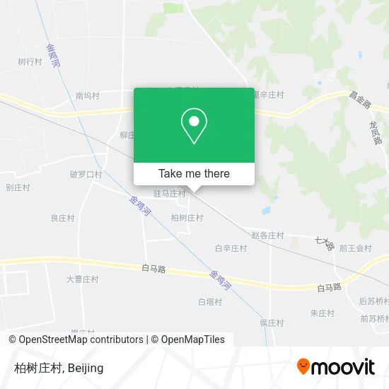 柏树庄村 map