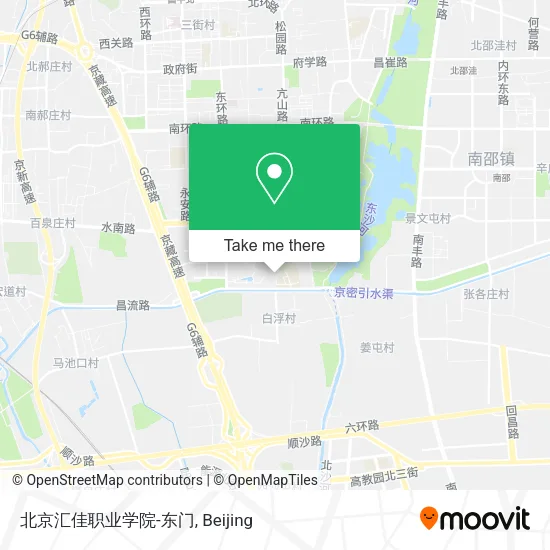 北京汇佳职业学院-东门 map
