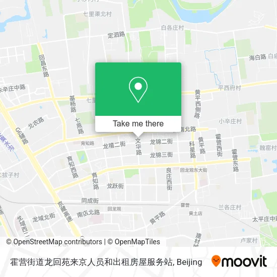 霍营街道龙回苑来京人员和出租房屋服务站 map