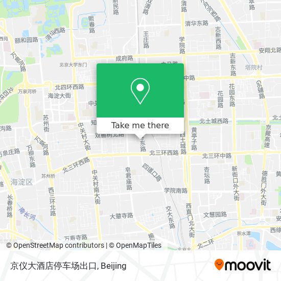 京仪大酒店停车场出口 map