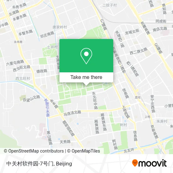 中关村软件园-7号门 map