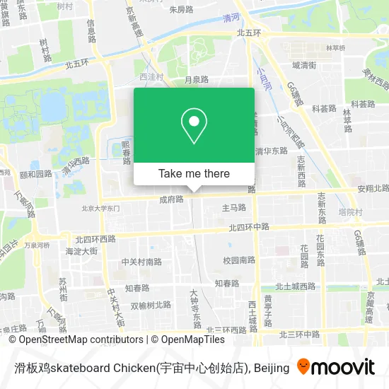 滑板鸡skateboard  Chicken(宇宙中心创始店) map