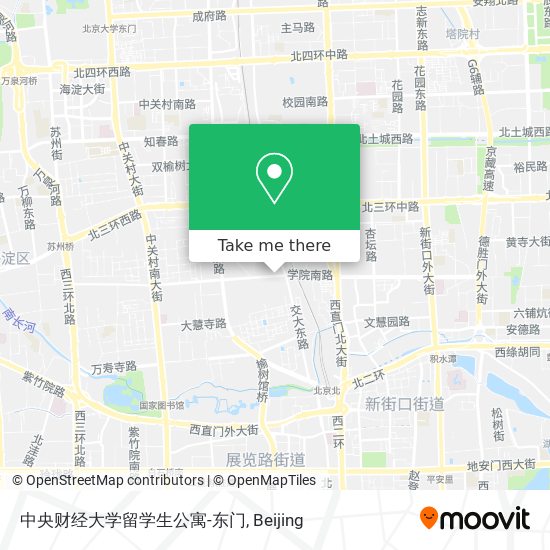 中央财经大学留学生公寓-东门 map