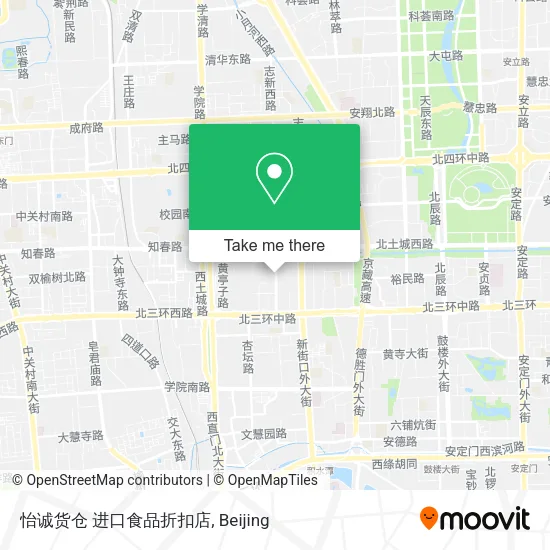 怡诚货仓  进口食品折扣店 map