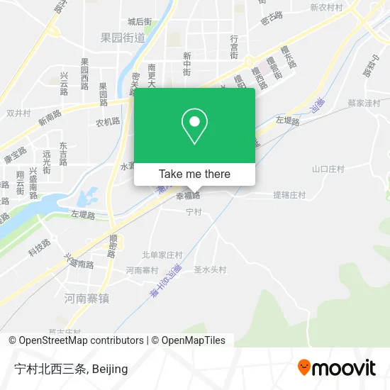 宁村北西三条 map