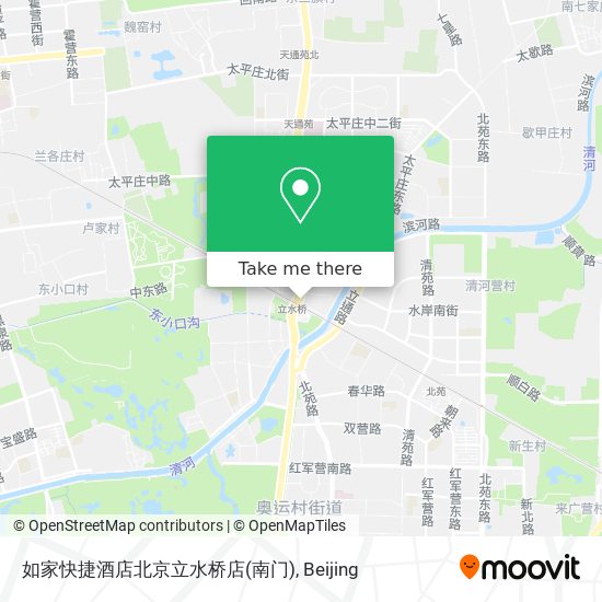 如家快捷酒店北京立水桥店(南门) map