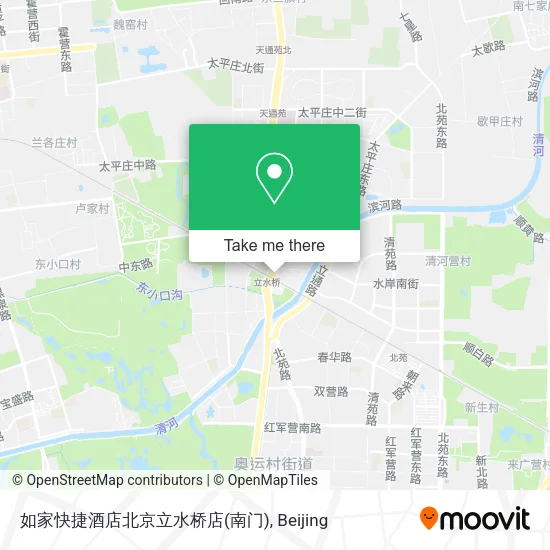 如家快捷酒店北京立水桥店(南门) map