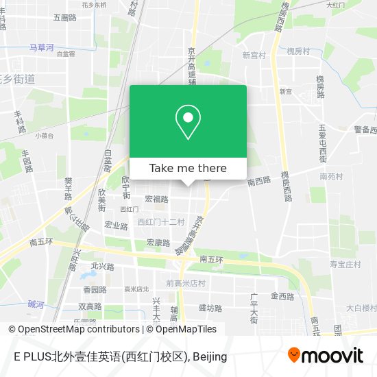 E PLUS北外壹佳英语(西红门校区) map