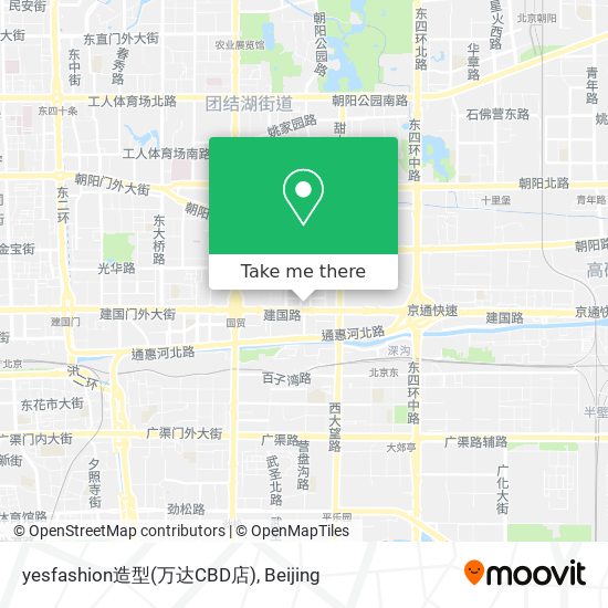 yesfashion造型(万达CBD店) map