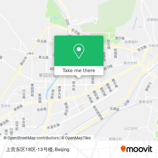 上营东区18区-13号楼 map