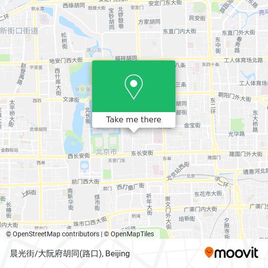 晨光街/大阮府胡同(路口) map